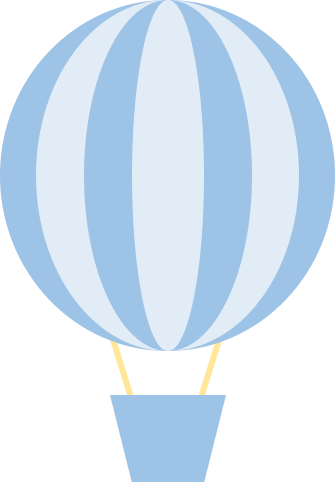 mini blue balloon