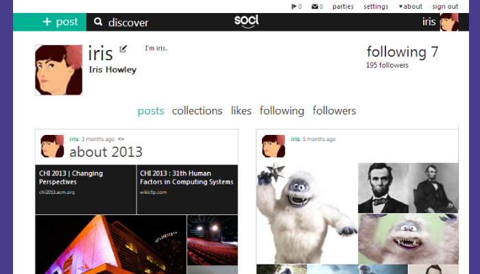 Screenshot of Socl